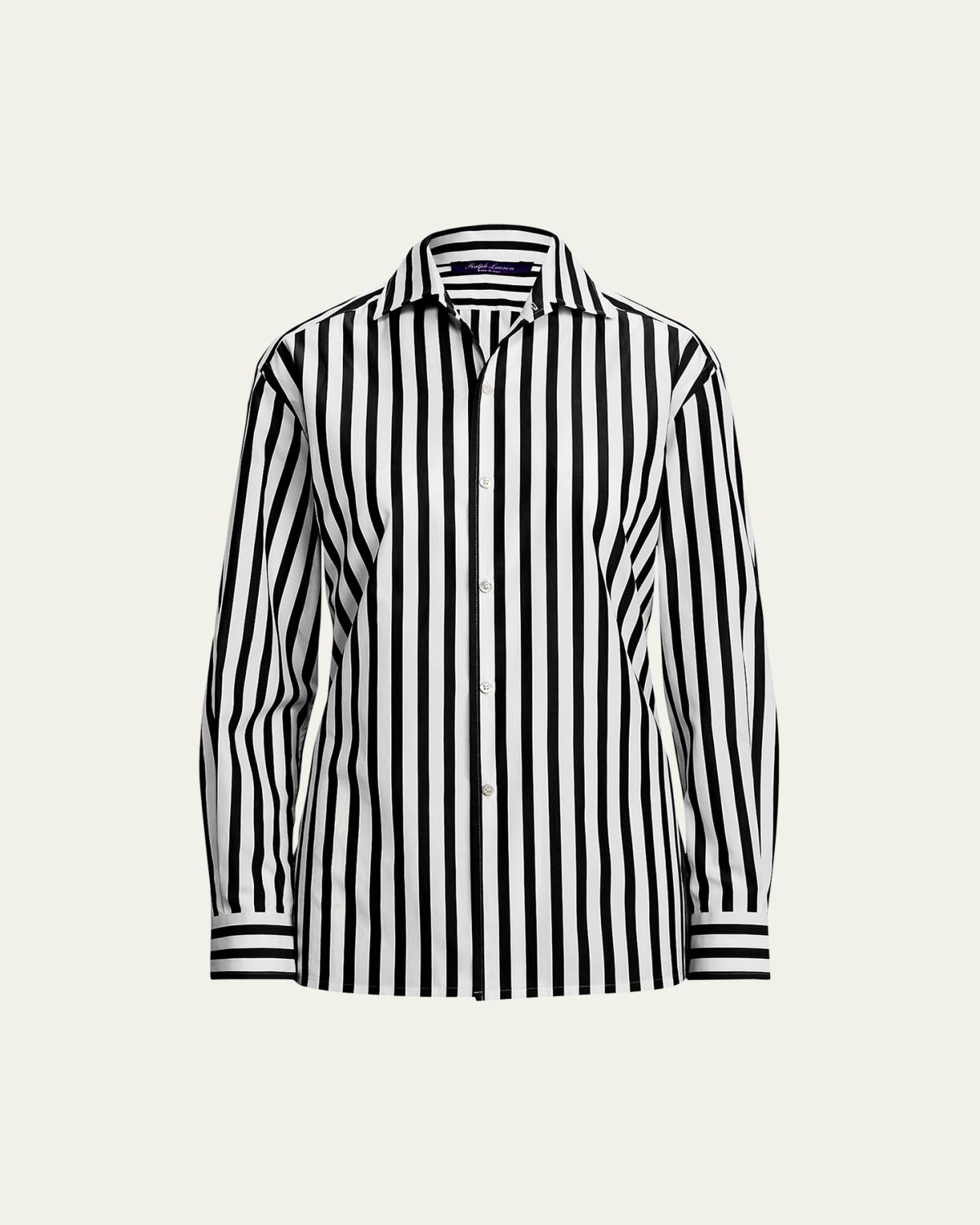 Ralph Lauren Collection Capri Relaxed-Fit Striped Cotton Shirt