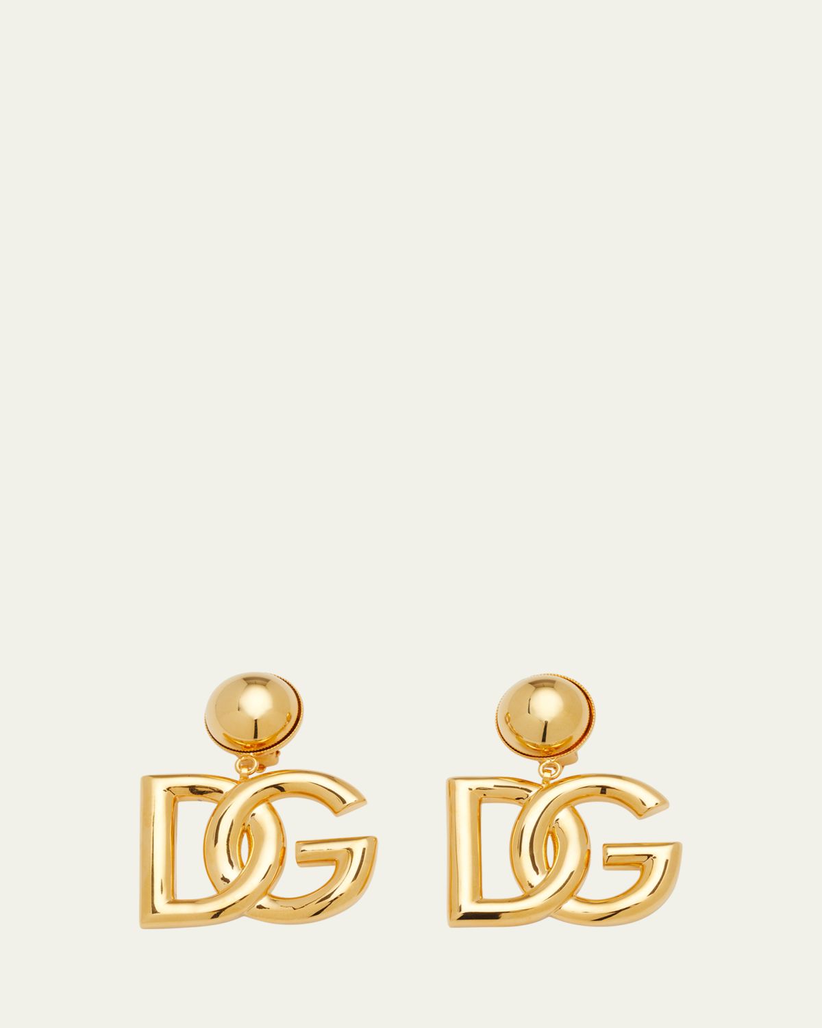 Dolce & Gabbana DG Logo Clip-On Earrings