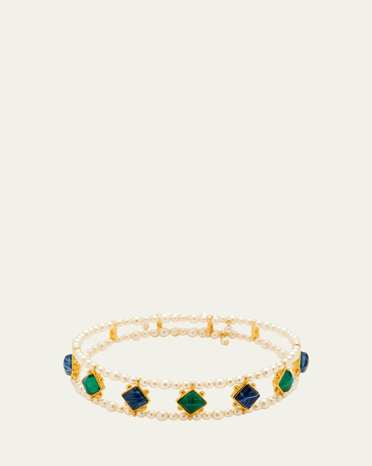 Ben-Amun Stone and Pearly Choker Necklace | Thumbnail 5 Ben-Amun Stone and Pearly Choker Necklace | Thumbnail 5