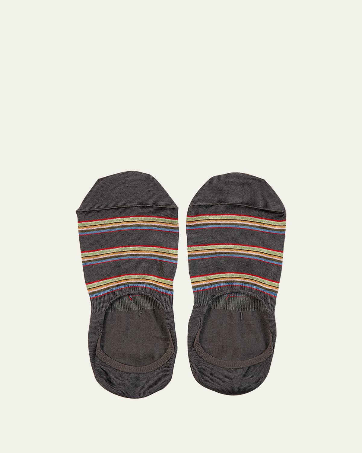 Paul Smith Men's Multiblock No-Show Socks w/ Heel Grips