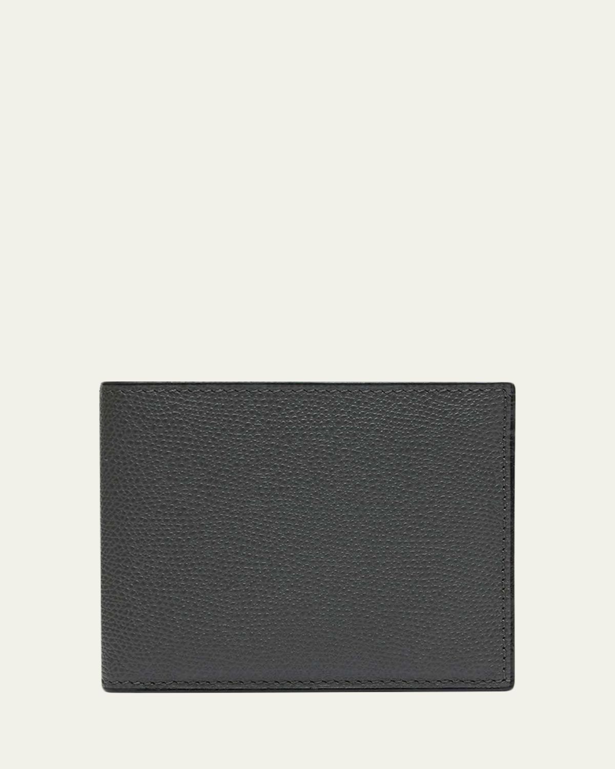 Valextra Men's Leather V-Cut Bifold Wallet
