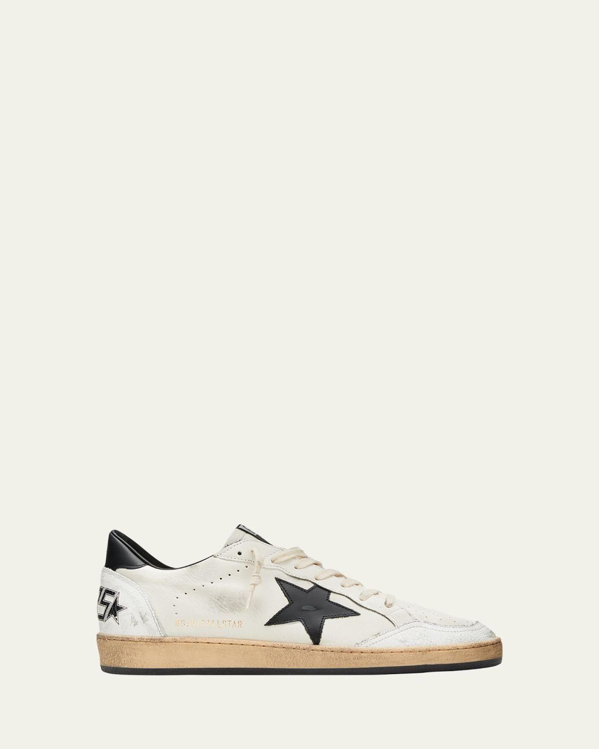 Golden Goose Men's Ball Star Distressed Leather Low-Top Sneakers | Thumbnail 6 Golden Goose Men's Ball Star Distressed Leather Low-Top Sneakers | Thumbnail 6