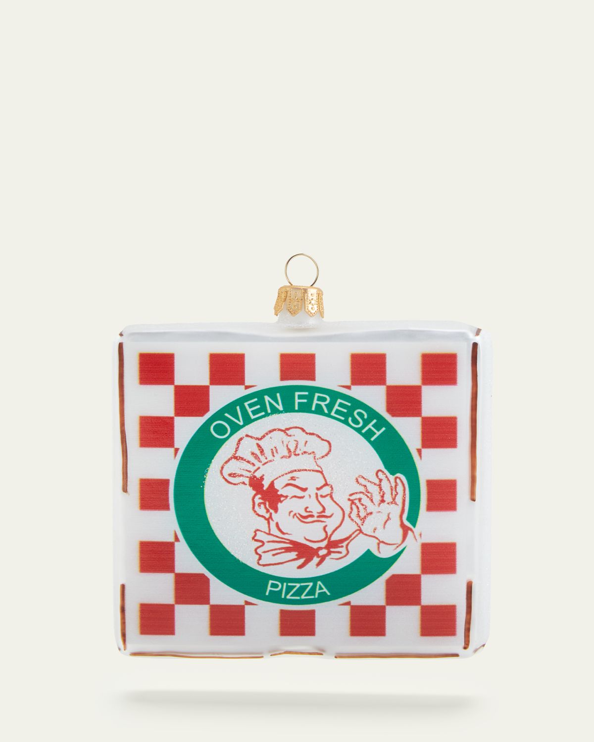 Bergdorf Goodman Pizza Box Christmas Ornament