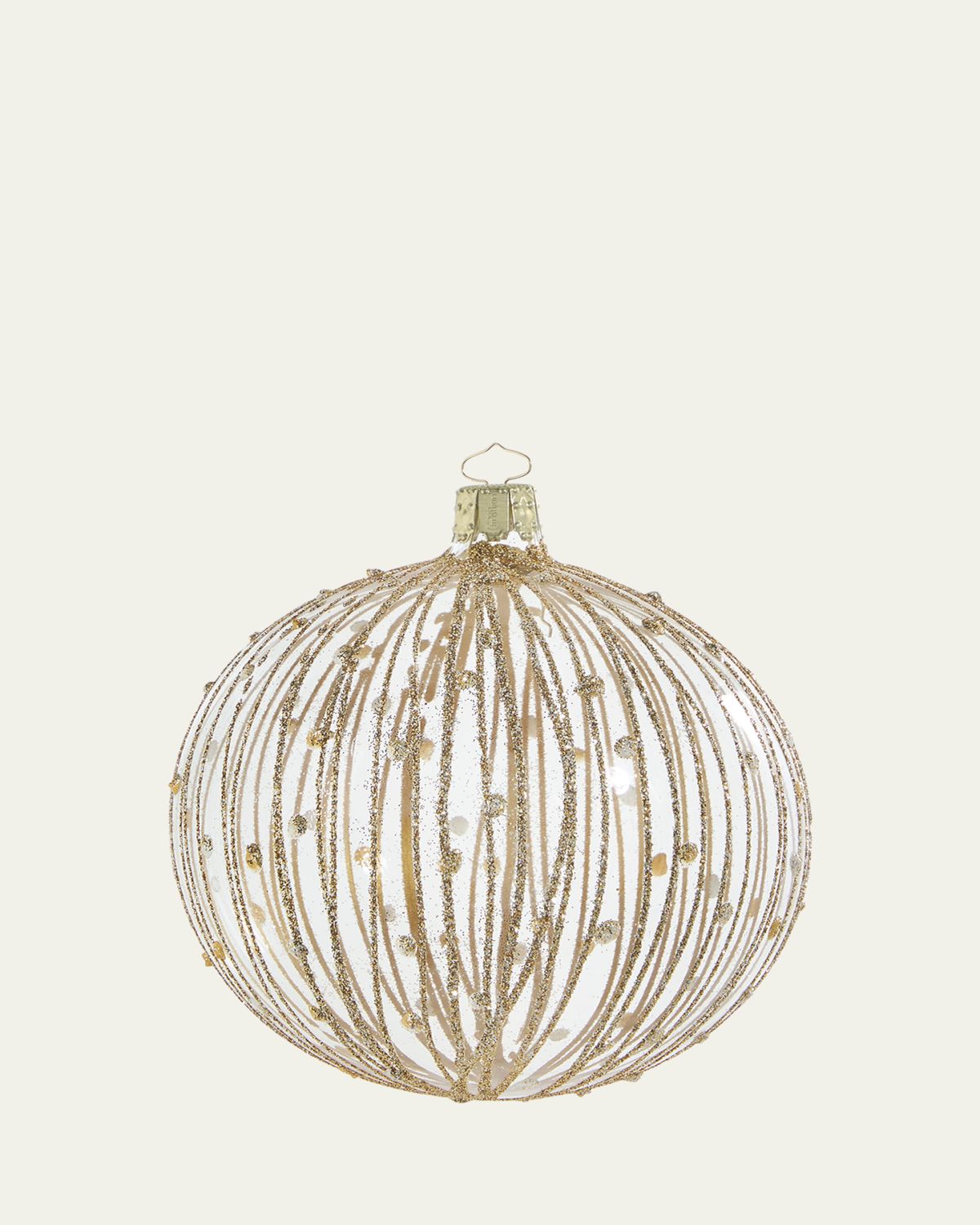 Bergdorf Goodman Kristall Crystal Clear 4" Ball Ornament