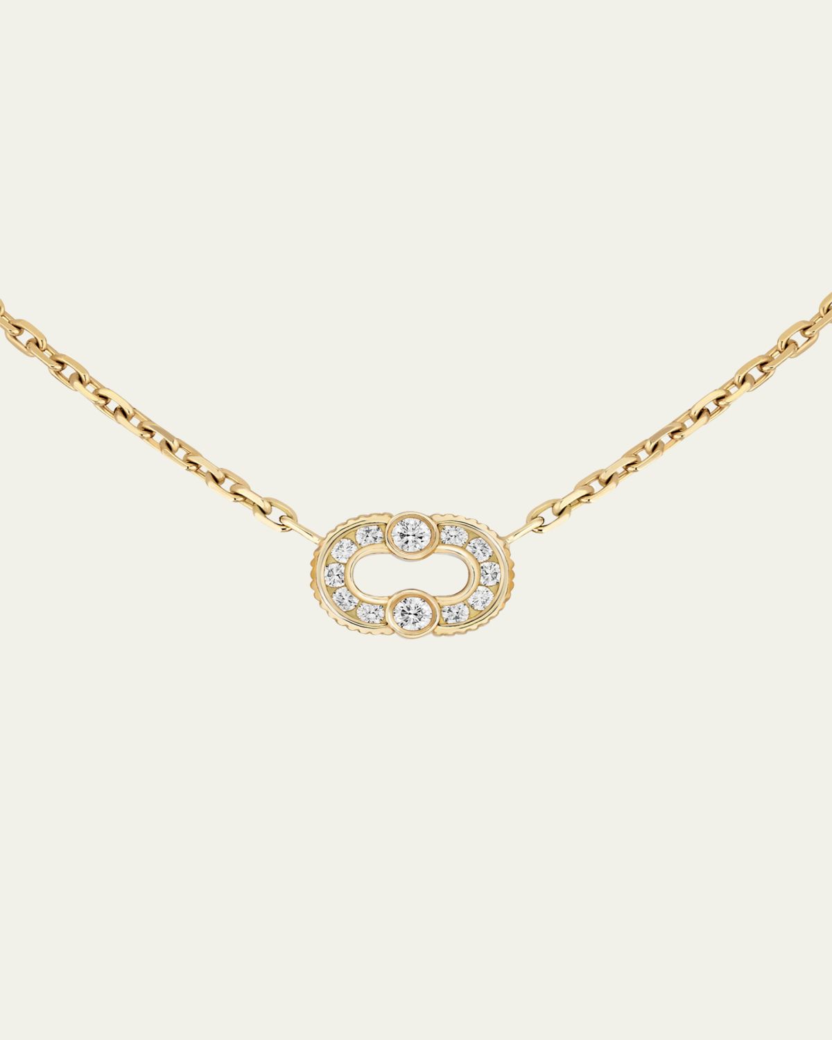 Viltier Magnetic Diamond Necklace in 18K Yellow Gold