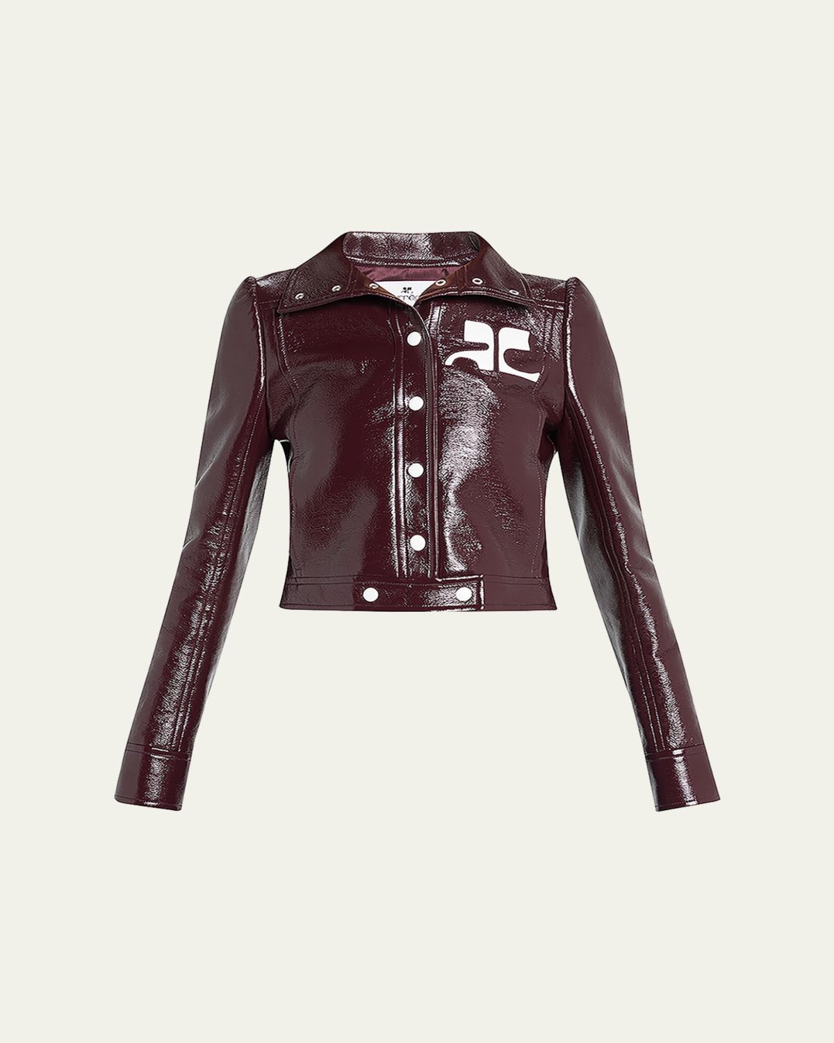 Courreges Textured Vinyl Crop Jacket | Thumbnail 10 Courreges Textured Vinyl Crop Jacket | Thumbnail 10