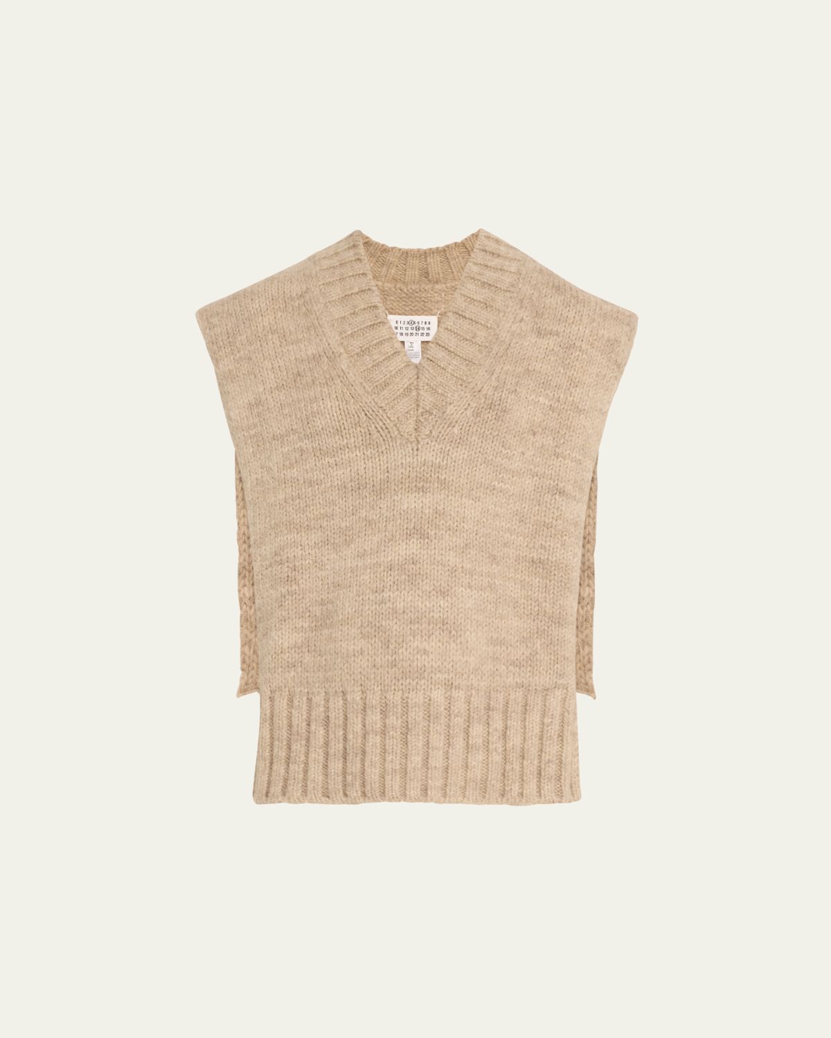 Maison Margiela Open Side Alpaca-Blend Sweater Vest