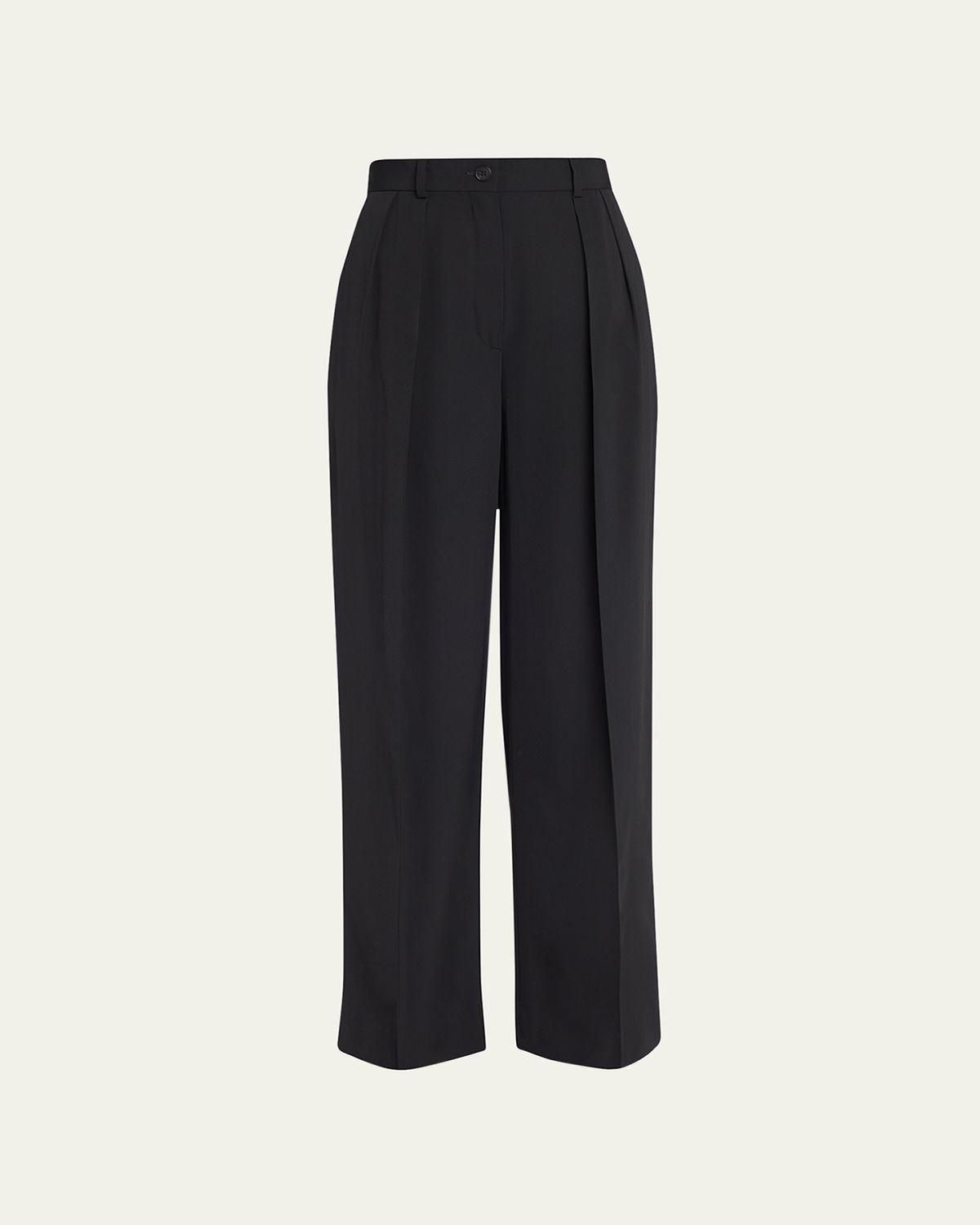THE ROW Igor Pleated Straight-Leg Pants