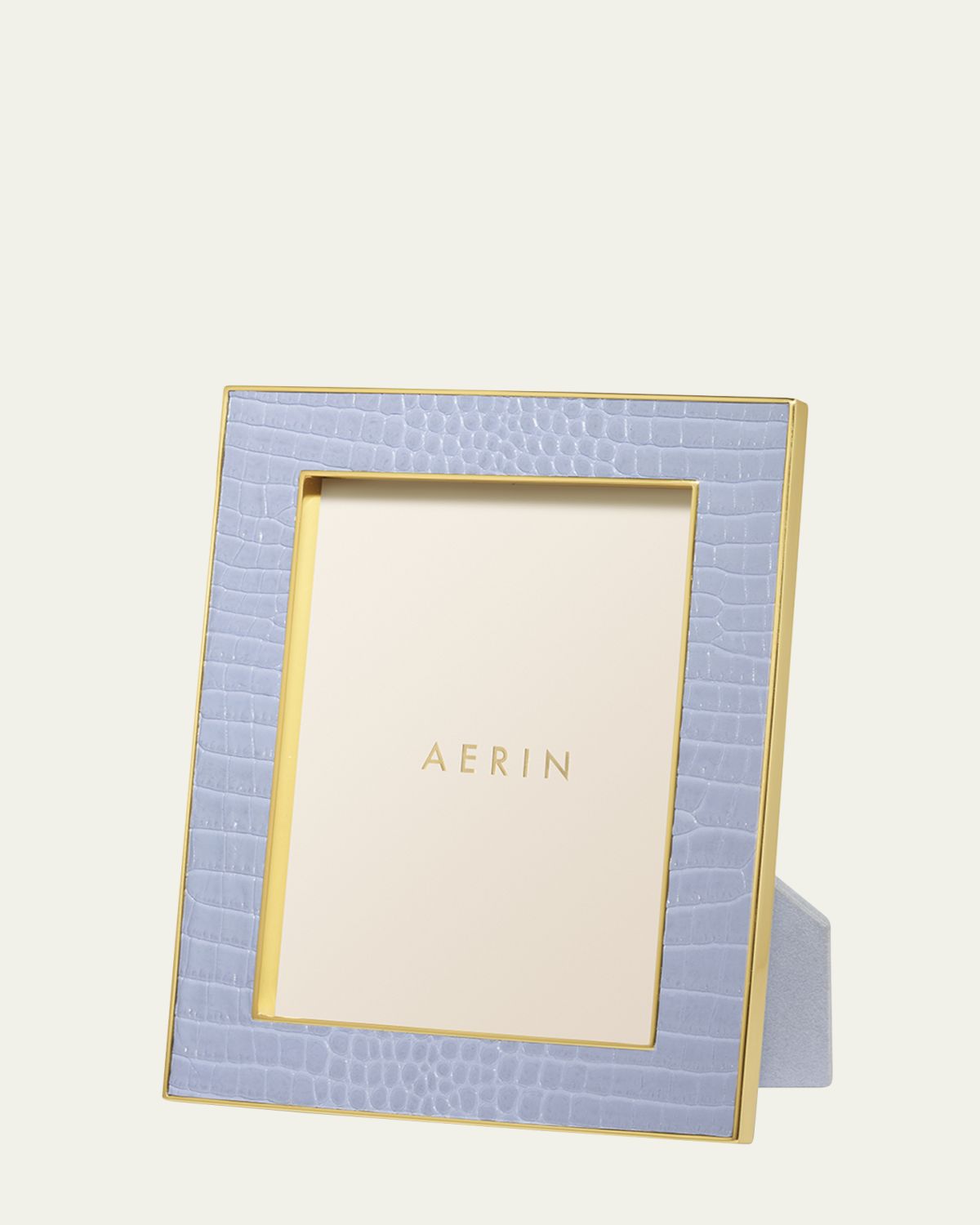 AERIN Classic Crocodile Leather Frame, 5x7