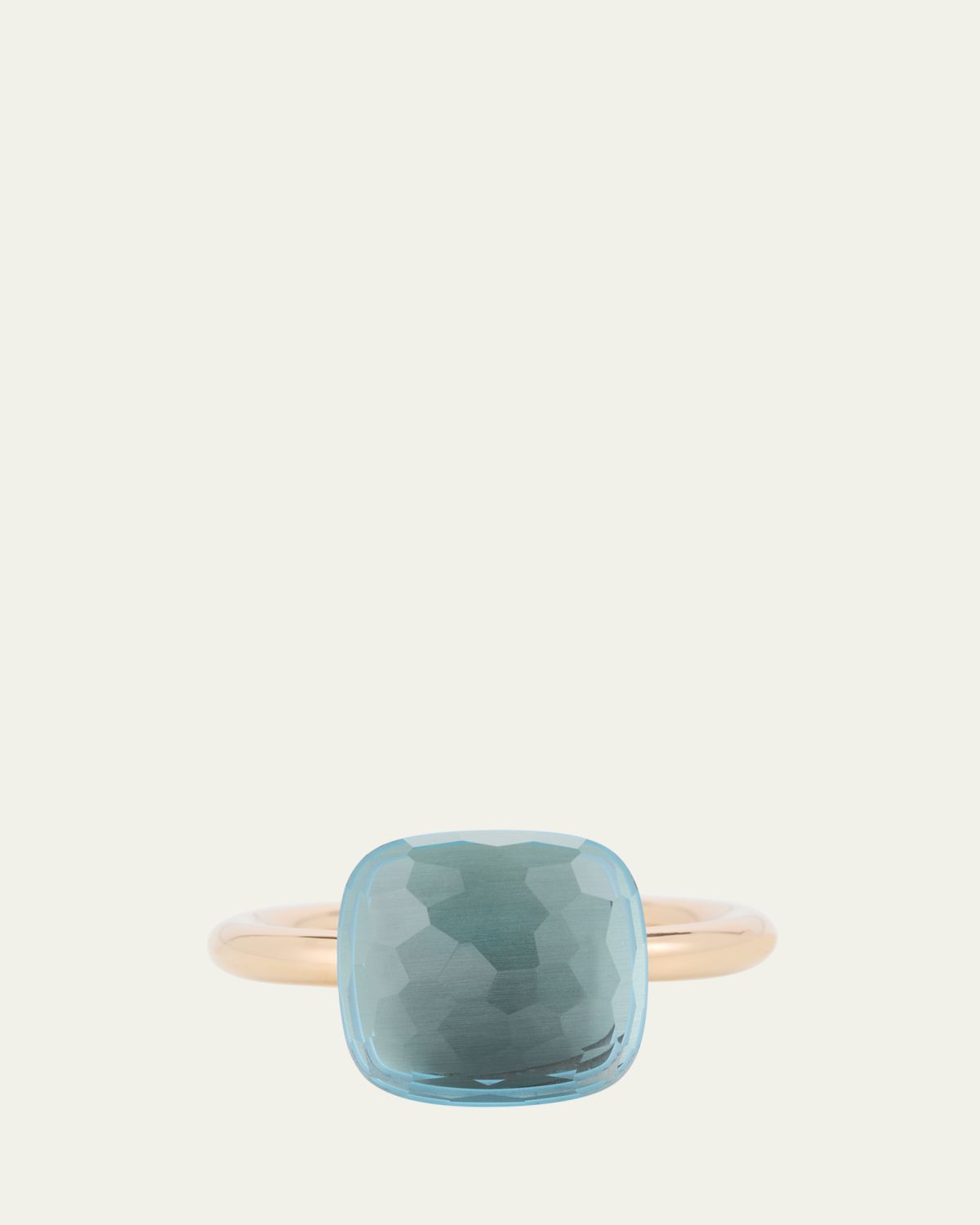 Pomellato Nudo Solitaire Ring with Sky Blue Topaz