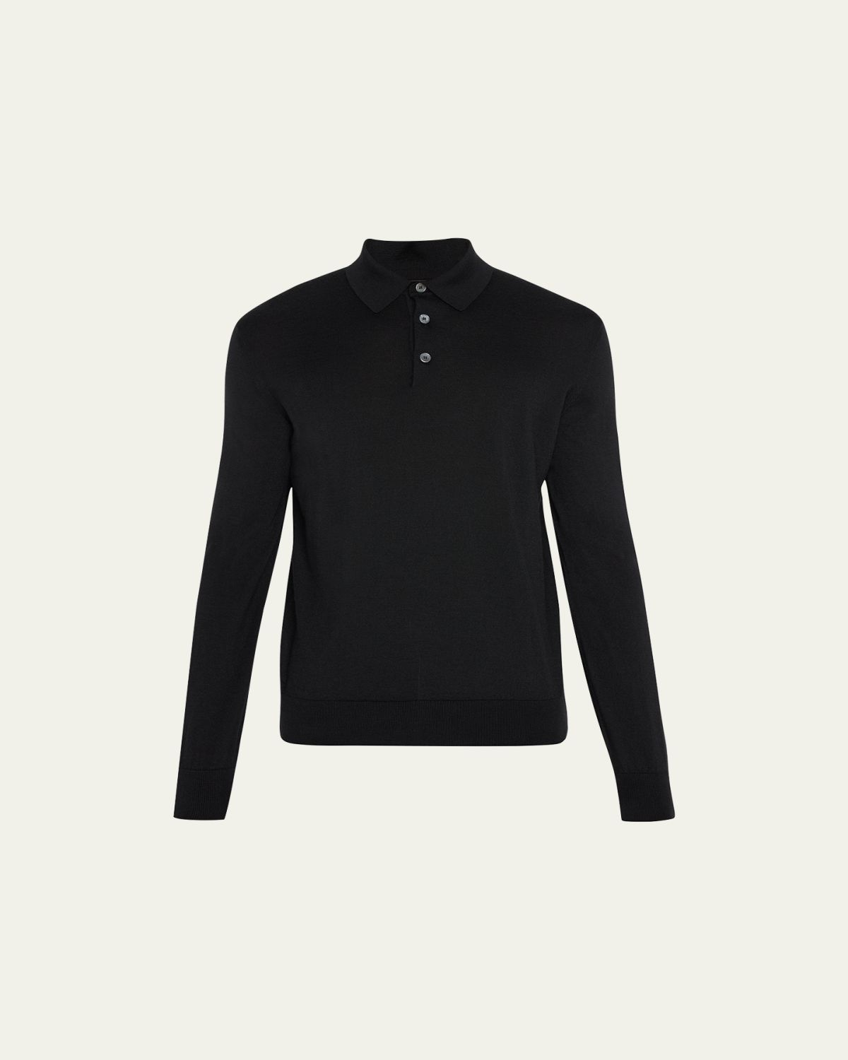 ZEGNA Men's Cashmere-Silk Polo Sweater | Thumbnail 6 ZEGNA Men's Cashmere-Silk Polo Sweater | Thumbnail 6