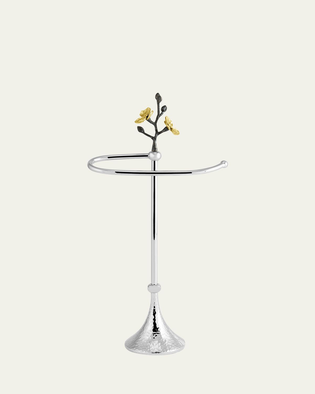 Michael Aram Gold Orchid Fingertip Towel Stand