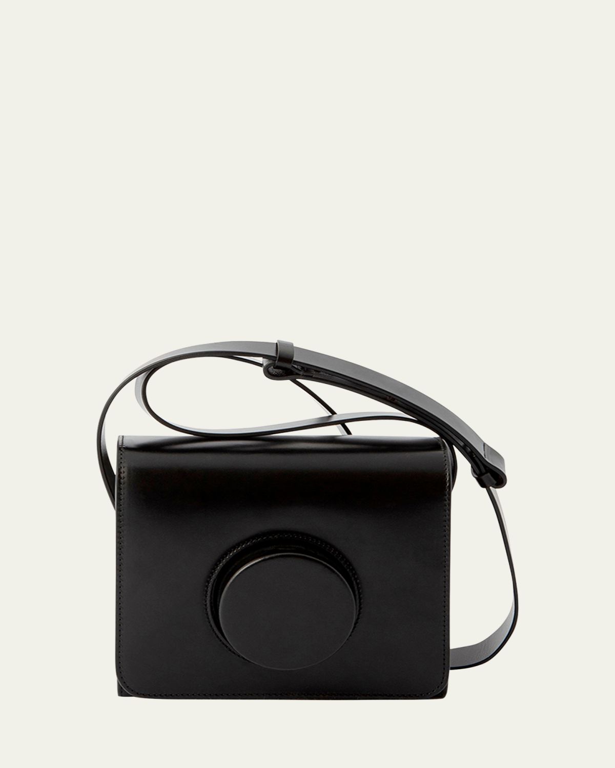 LEMAIRE Flap Leather Camera Crossbody Bag