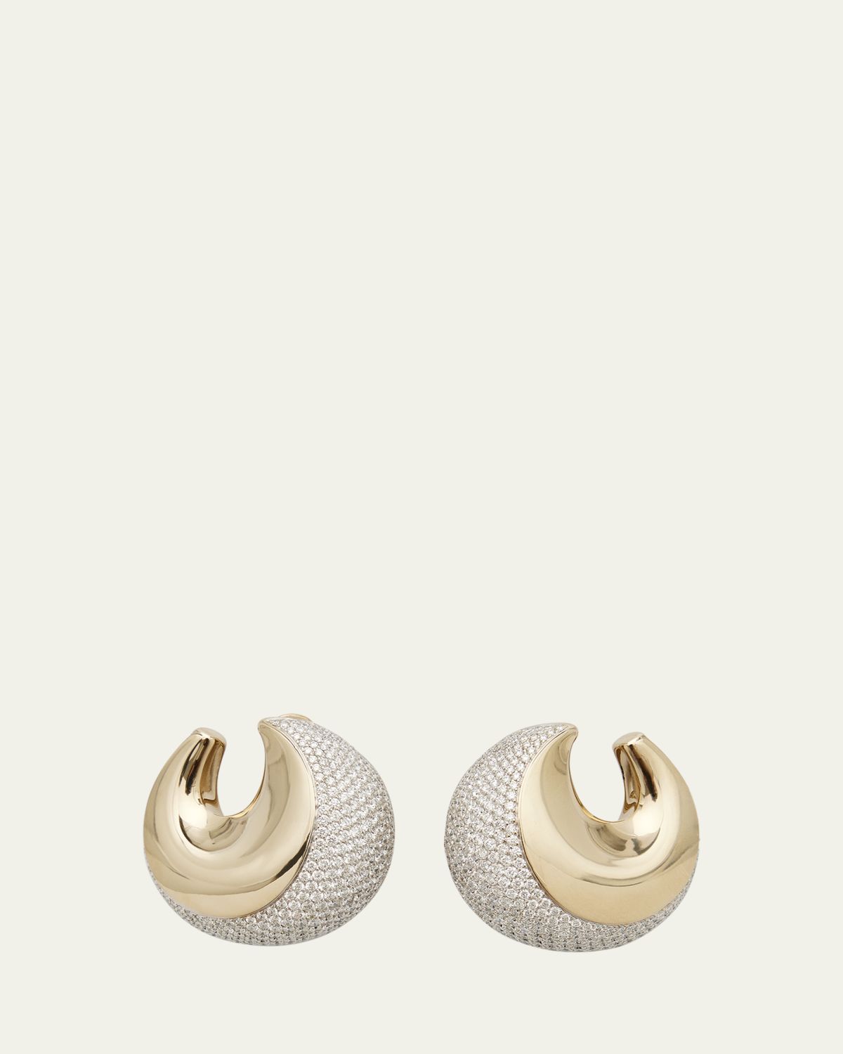 Vhernier Pirouette White Gold Diamond Earclips