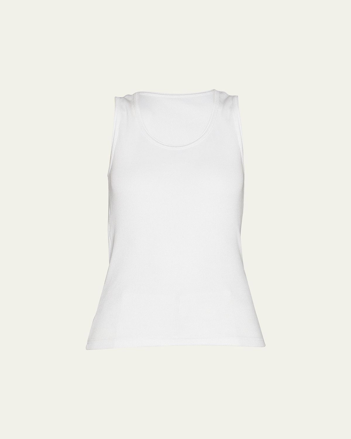 Bottega Veneta Dry Stretch Cotton Ribbed Tank Top