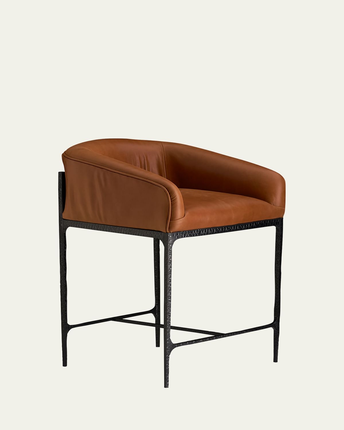 Arteriors Osbourne Leather 26.5" Counter Stool | Thumbnail 3 Arteriors Osbourne Leather 26.5" Counter Stool | Thumbnail 3