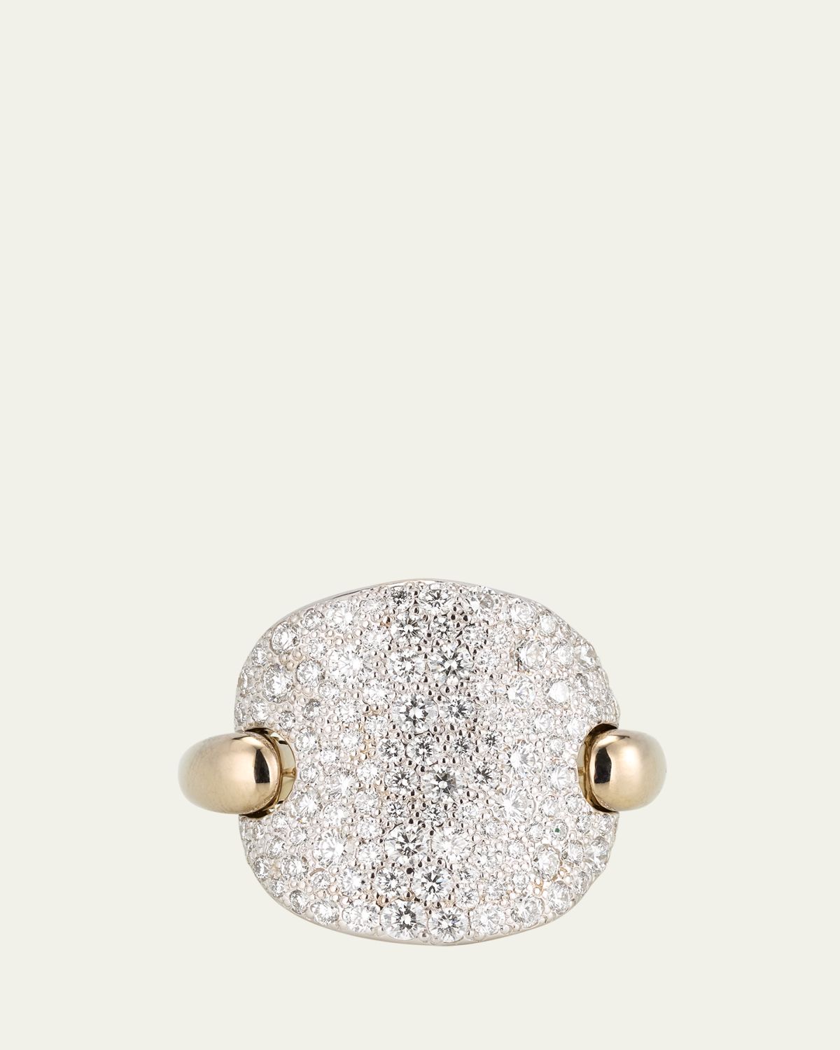 Pomellato Sabbia 18k White Gold and Diamond Ring