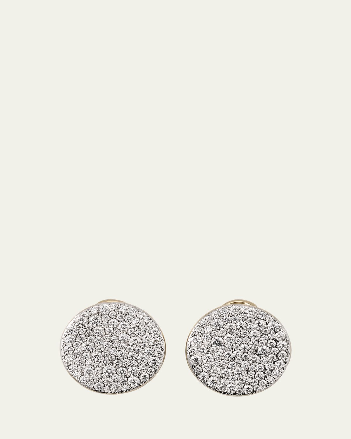 Pomellato Sabbia 18k White Gold and Diamond Earrings