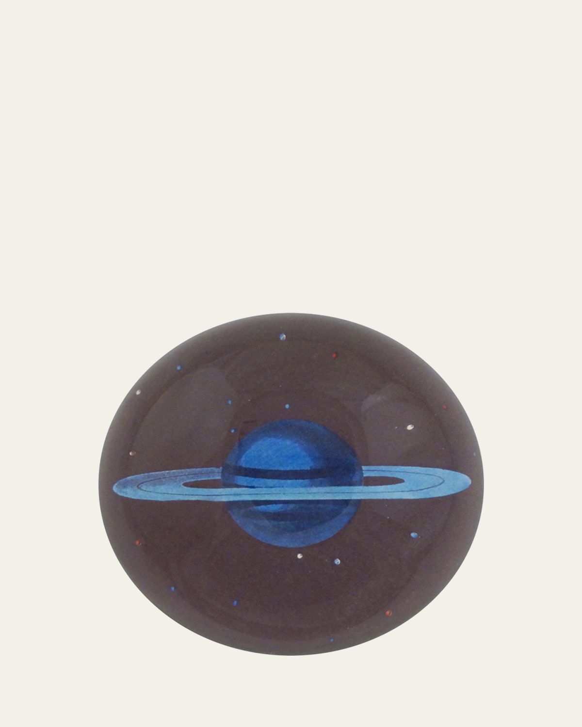 John Derian Blue Saturn Dome Decoupage Paperweight - Women's Home