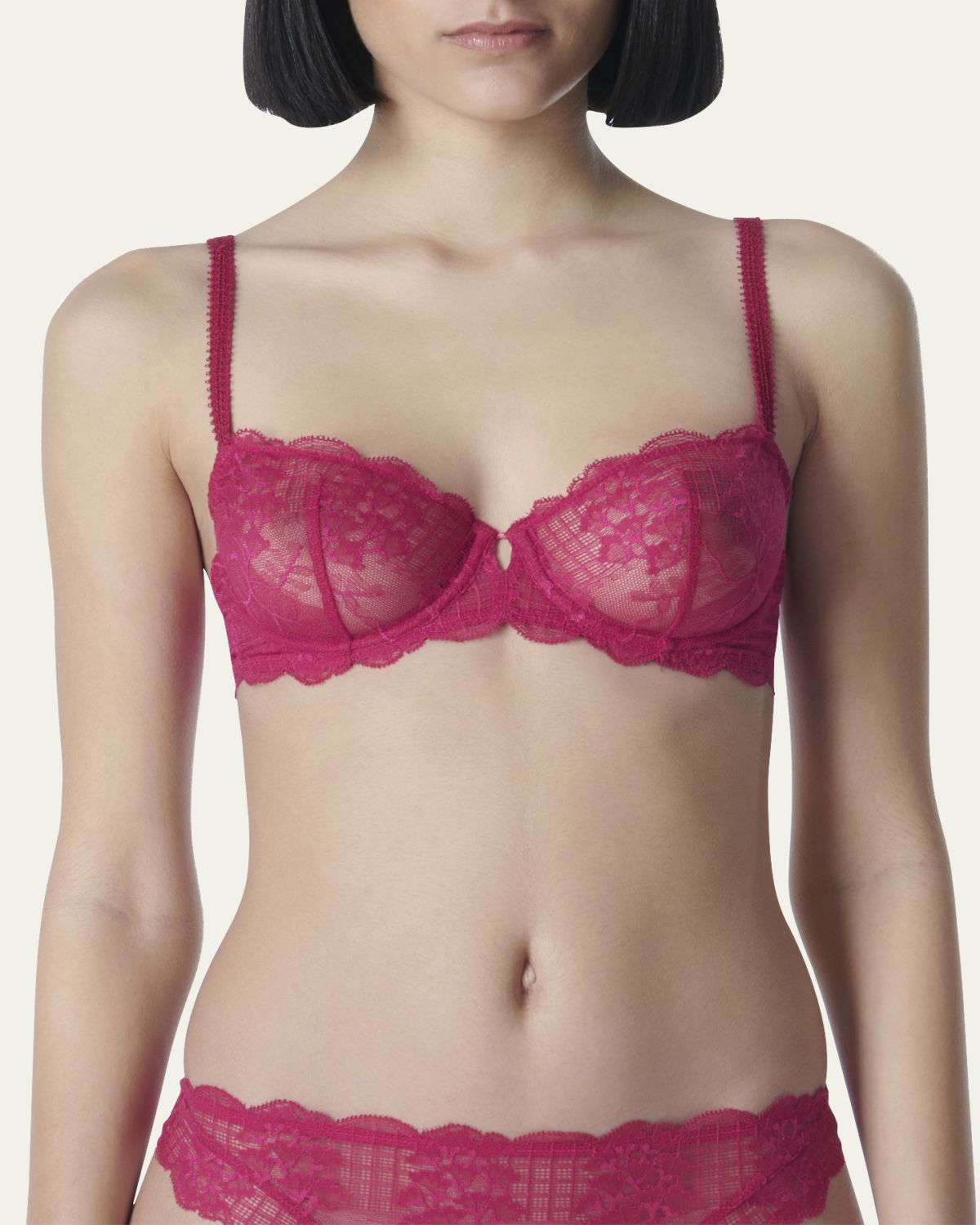 Simone Pérèle Reve Scalloped Lace Demi Bra