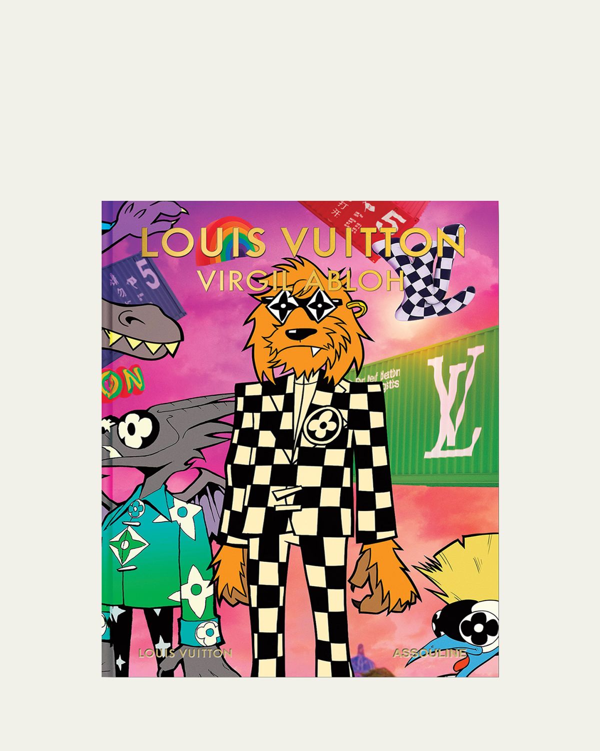 Assouline "Louis Vuitton: Virgil Abloh" Classic Cartoon Cover Book by Anders Christian Madsen