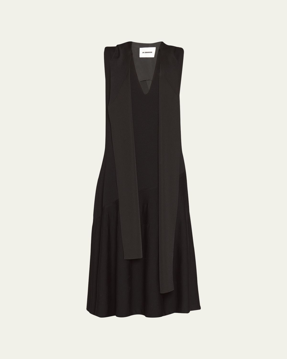 Jil Sander Draped Scarf Midi Dress | Thumbnail 6 Jil Sander Draped Scarf Midi Dress | Thumbnail 6