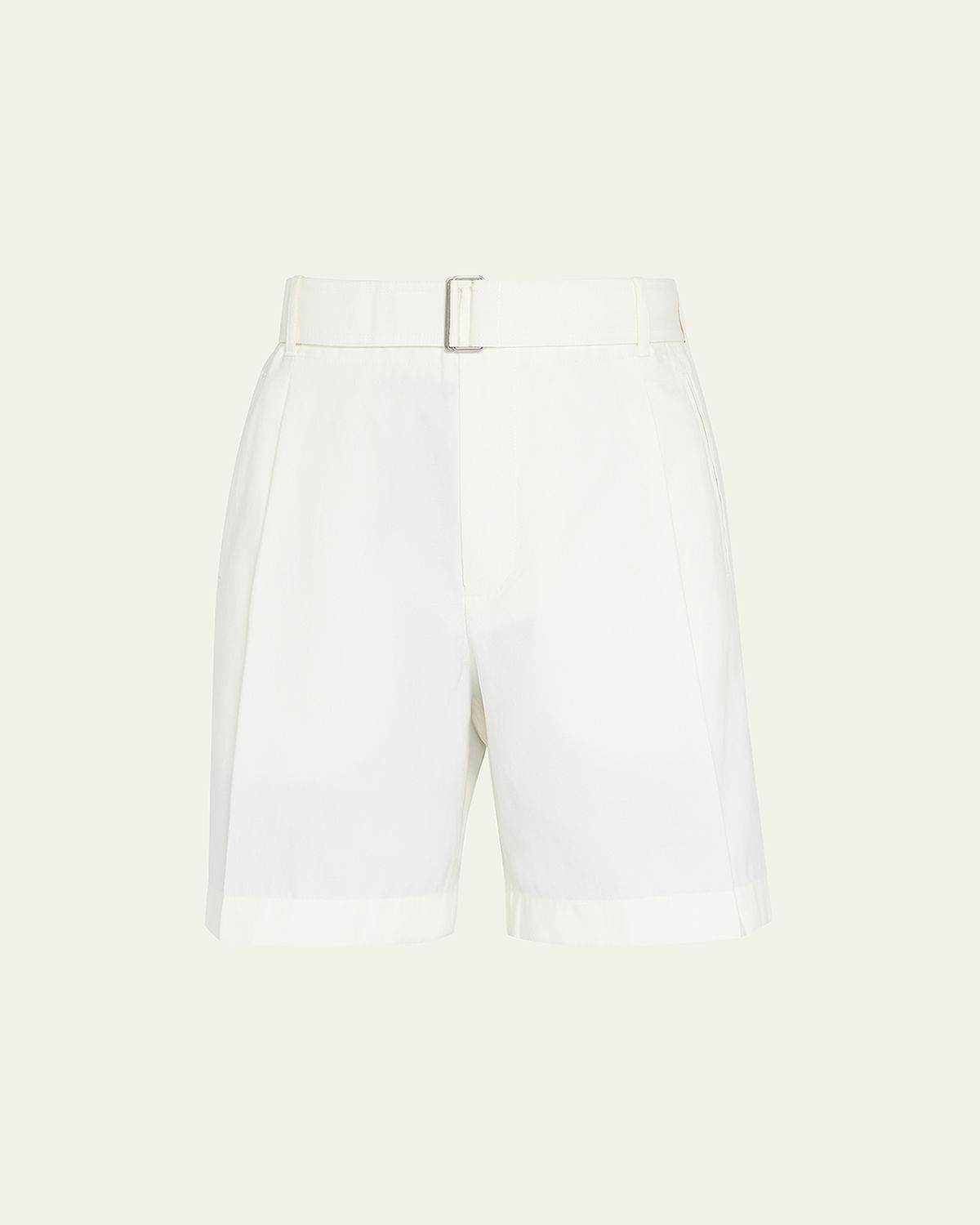 3.1 Phillip Lim Men's Pleated Self-Belt Tailored Shorts