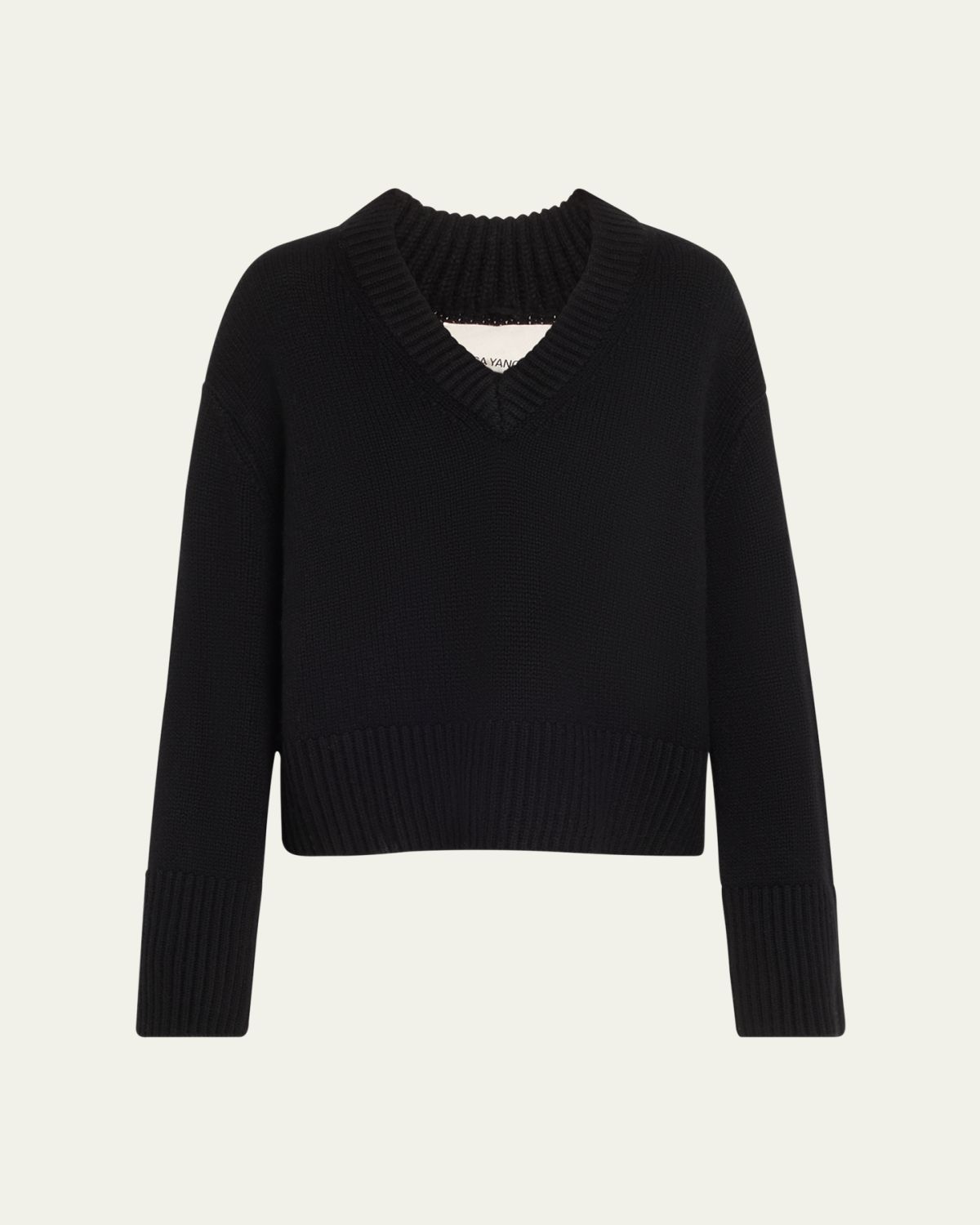 Lisa Yang Aletta V-Neck Cashmere Knit Sweater