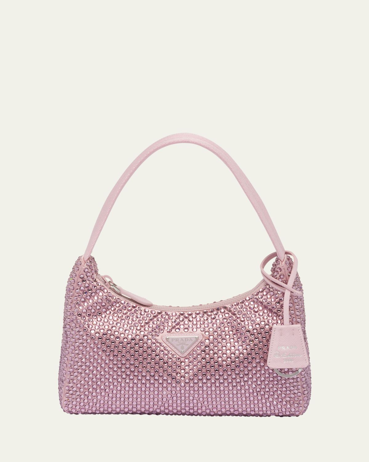 Prada Allover Crystal Top-Handle Bag