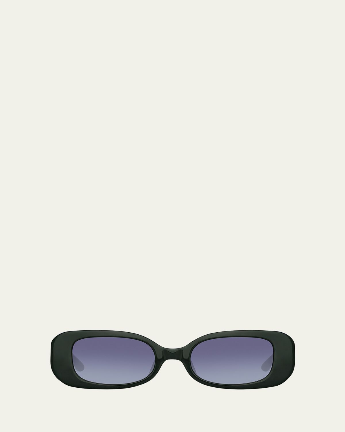 Linda Farrow Lola Rectangle Acetate & Nylon Sunglasses