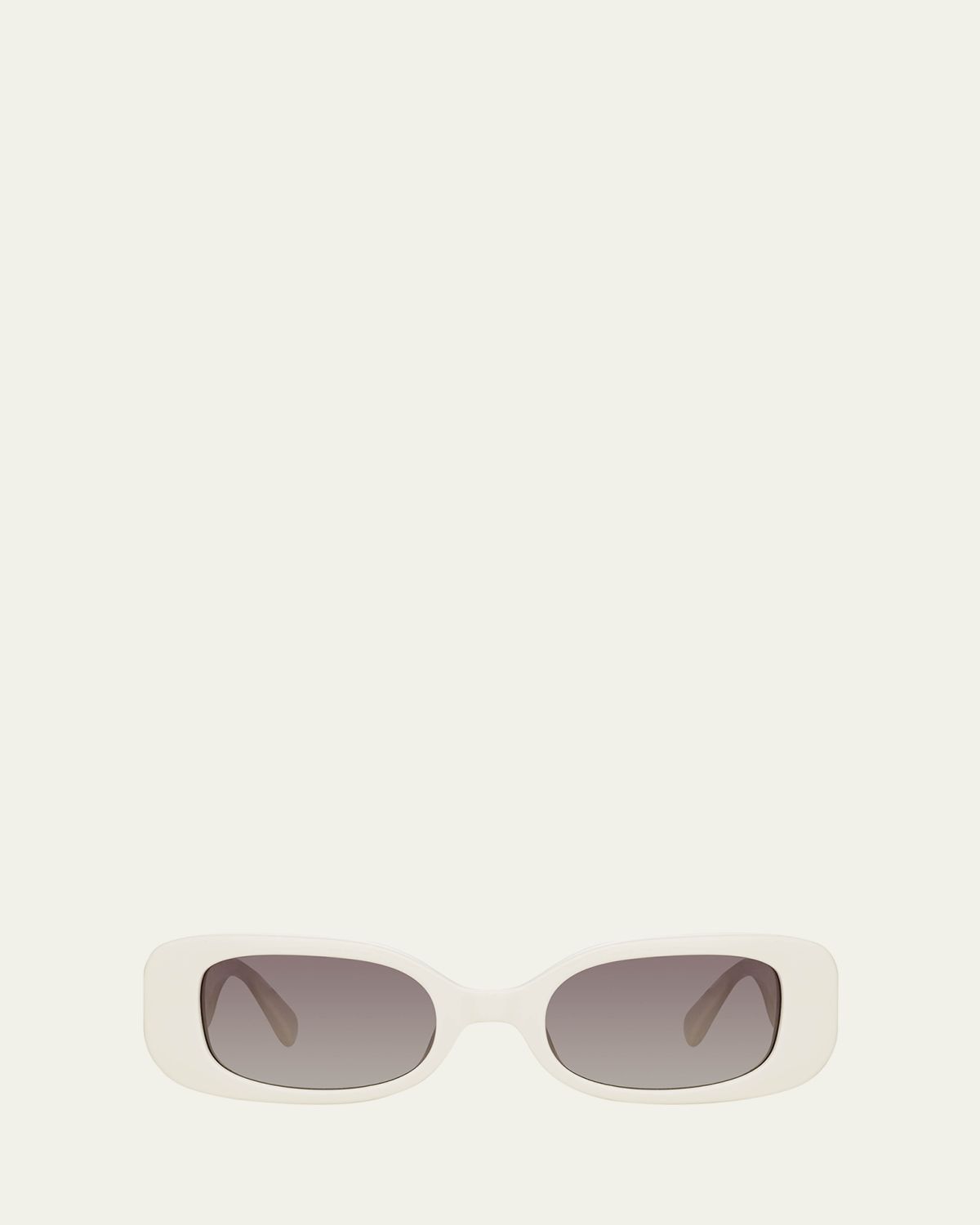 Linda Farrow Lola Rectangle Acetate & Nylon Sunglasses