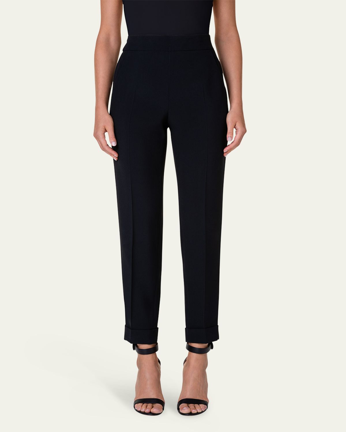 Akris Chris Pleated Straight-Leg Pants | Thumbnail 4 Akris Chris Pleated Straight-Leg Pants | Thumbnail 4