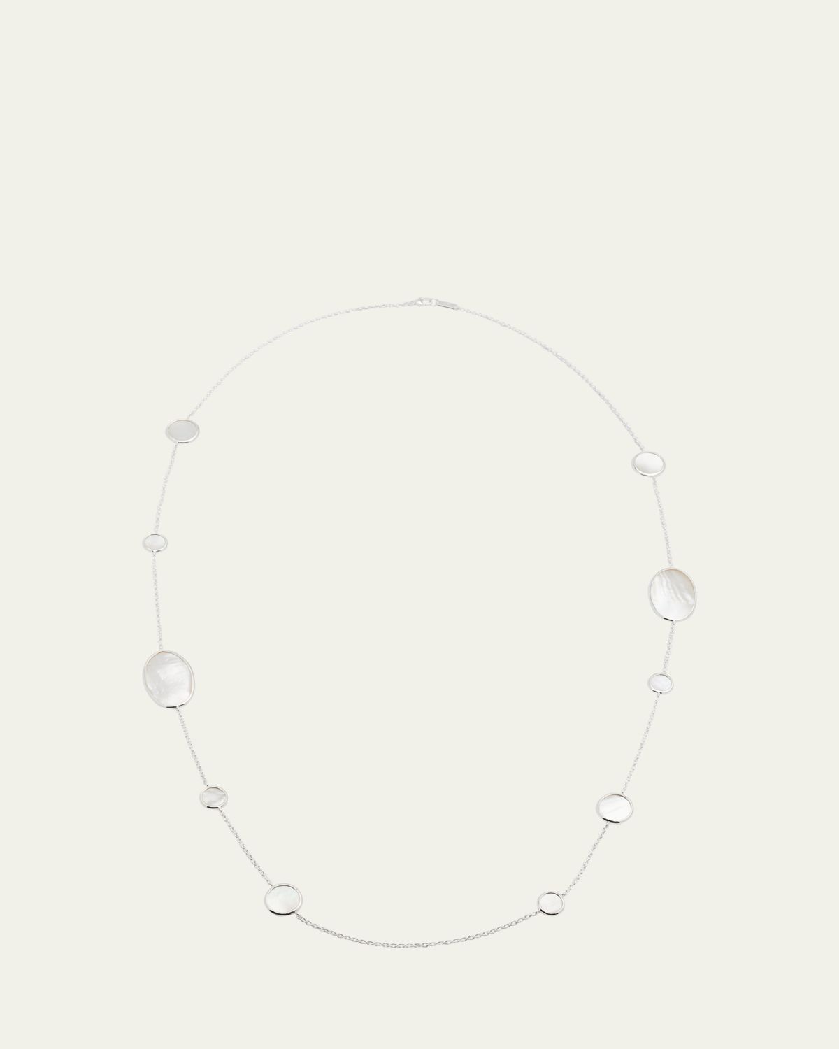 Ippolita Oval Station Necklace in Sterling Silver