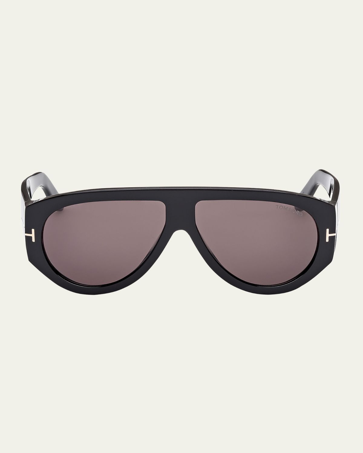 TOM FORD Men's Bronson T-Logo Shield Sunglasses