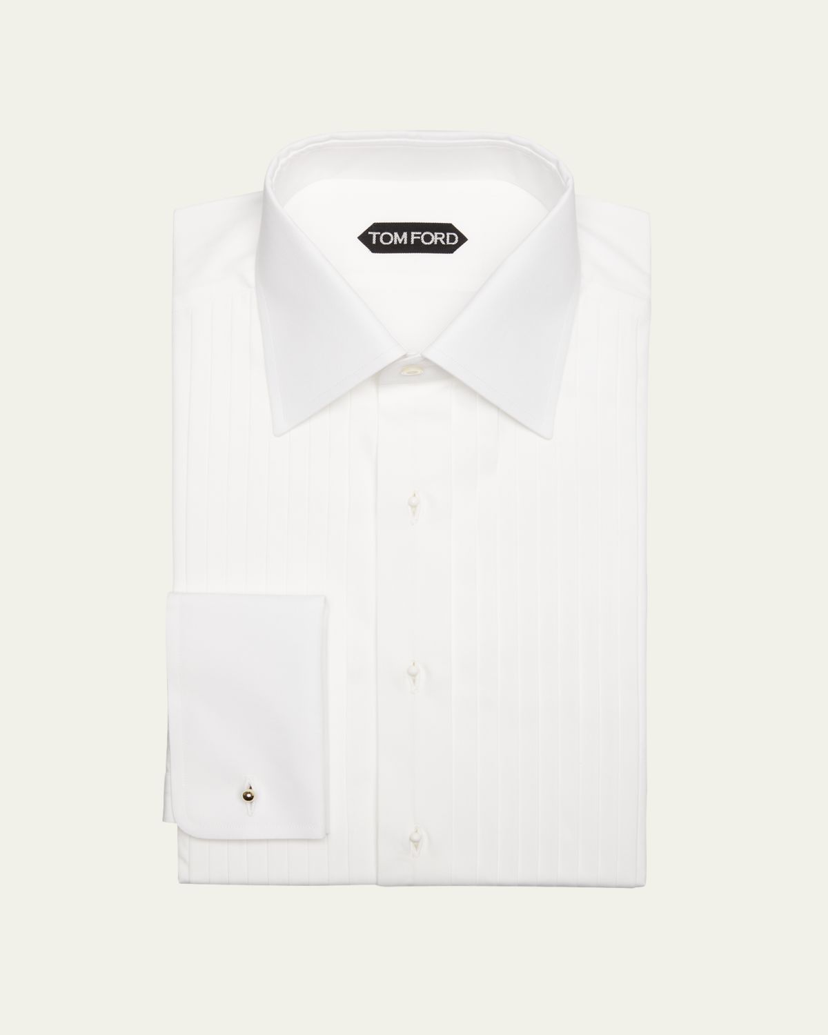 TOM FORD Men 's Plisse Formal Dress Shirt