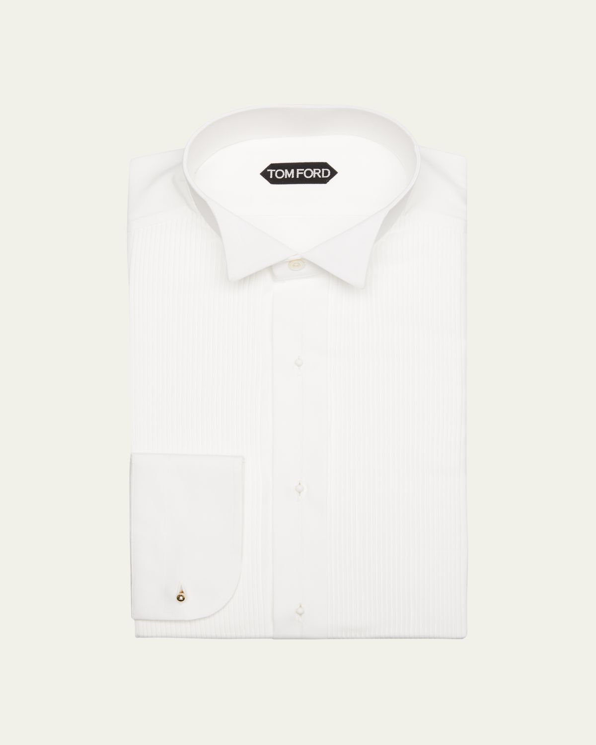 TOM FORD Men's Plisse Formal Dress Shirt