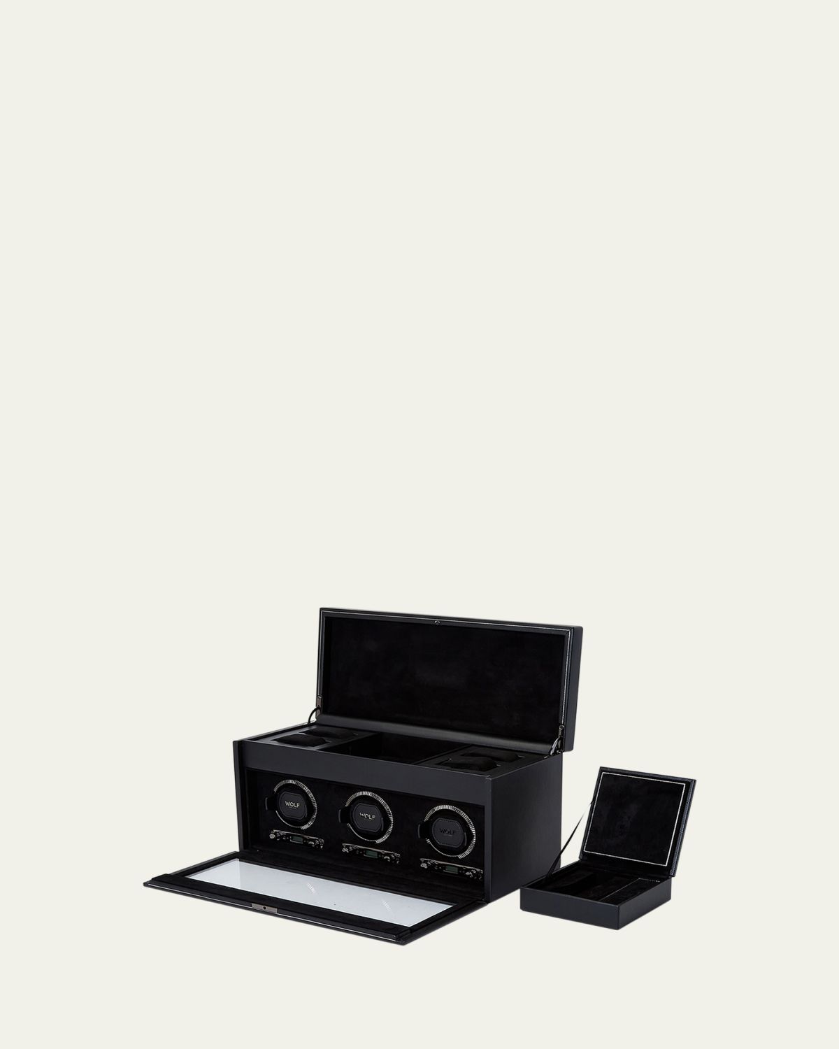 WOLF British Racing Triple Watch Winder with Storage | Thumbnail 6 WOLF British Racing Triple Watch Winder with Storage | Thumbnail 6
