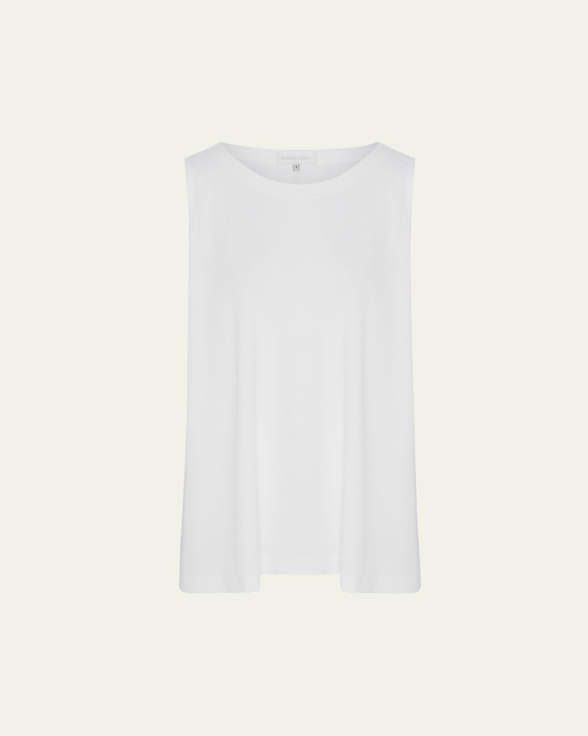 Eskandar A-Line Round-Neck Long Shell Top | Thumbnail 6