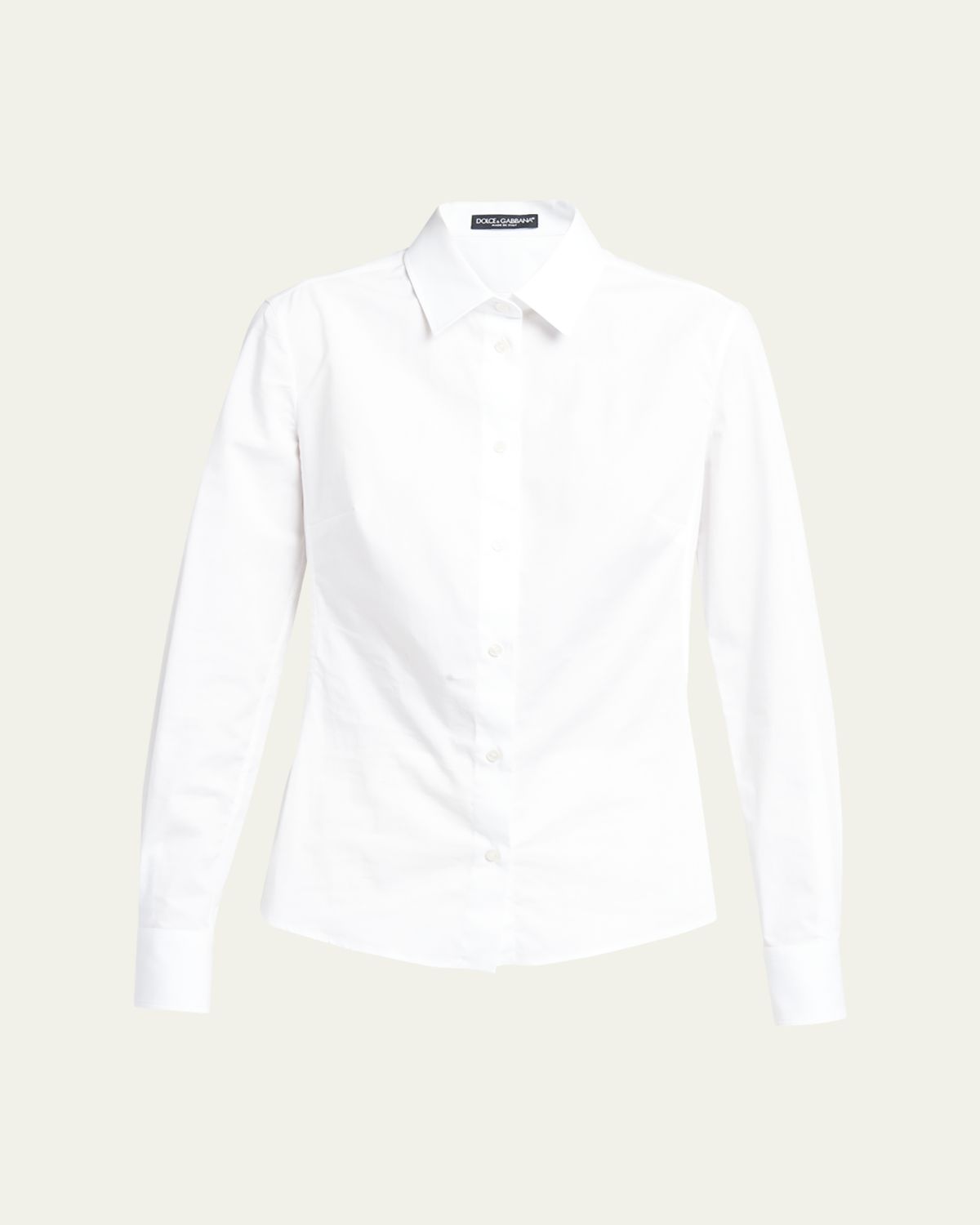 Dolce & Gabbana Poplin Classic-Fit Collared Shirt | Thumbnail 6 Dolce & Gabbana Poplin Classic-Fit Collared Shirt | Thumbnail 6