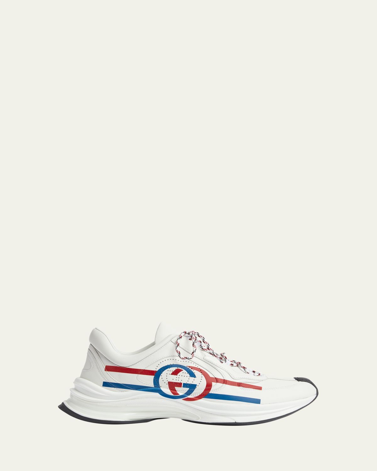 Gucci Men's  Run Leather Fashion Sneakers