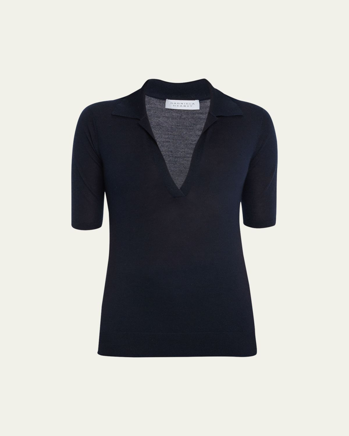 Gabriela Hearst Frank Cashmere Polo Top | Thumbnail 6 Gabriela Hearst Frank Cashmere Polo Top | Thumbnail 6
