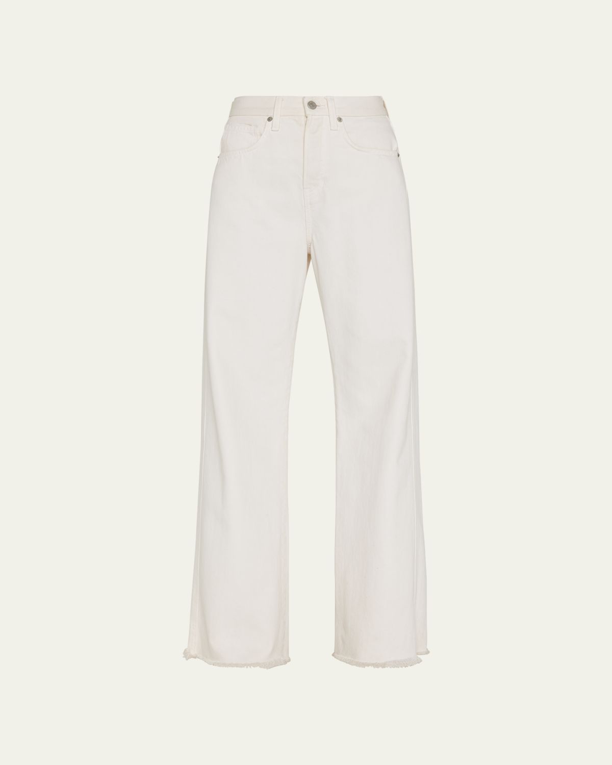 Veronica Beard Taylor Wide-Leg Frayed Jeans | Thumbnail 6