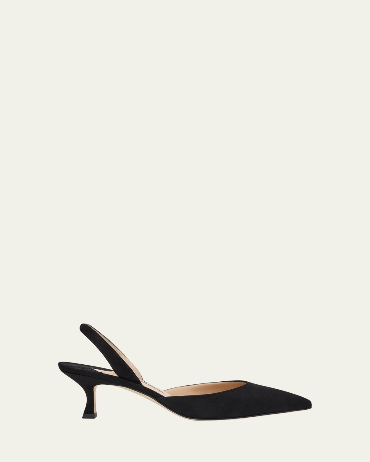 Manolo Blahnik Carolyne Kitten-Heel Halter Pumps