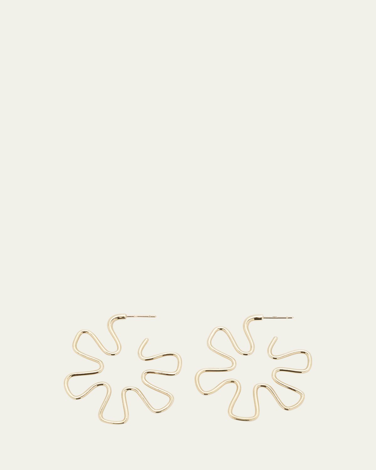 Bea Bongiasca B Gold Earrings in 9K Yellow Gold | Thumbnail 5 Bea Bongiasca B Gold Earrings in 9K Yellow Gold | Thumbnail 5