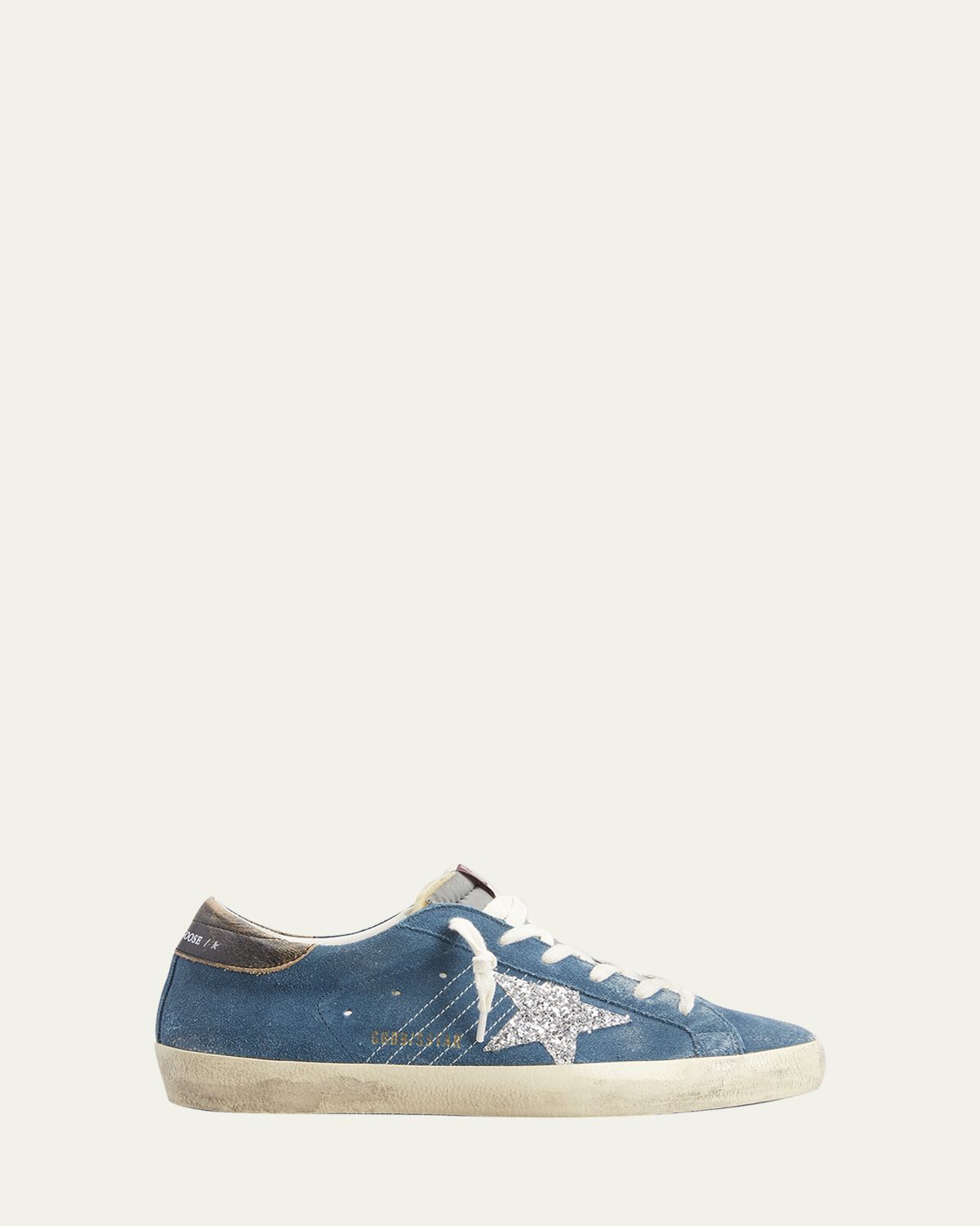 Golden Goose Super-Star Suede Glitter Low-Top Sneakers | Thumbnail 6 Golden Goose Super-Star Suede Glitter Low-Top Sneakers | Thumbnail 6