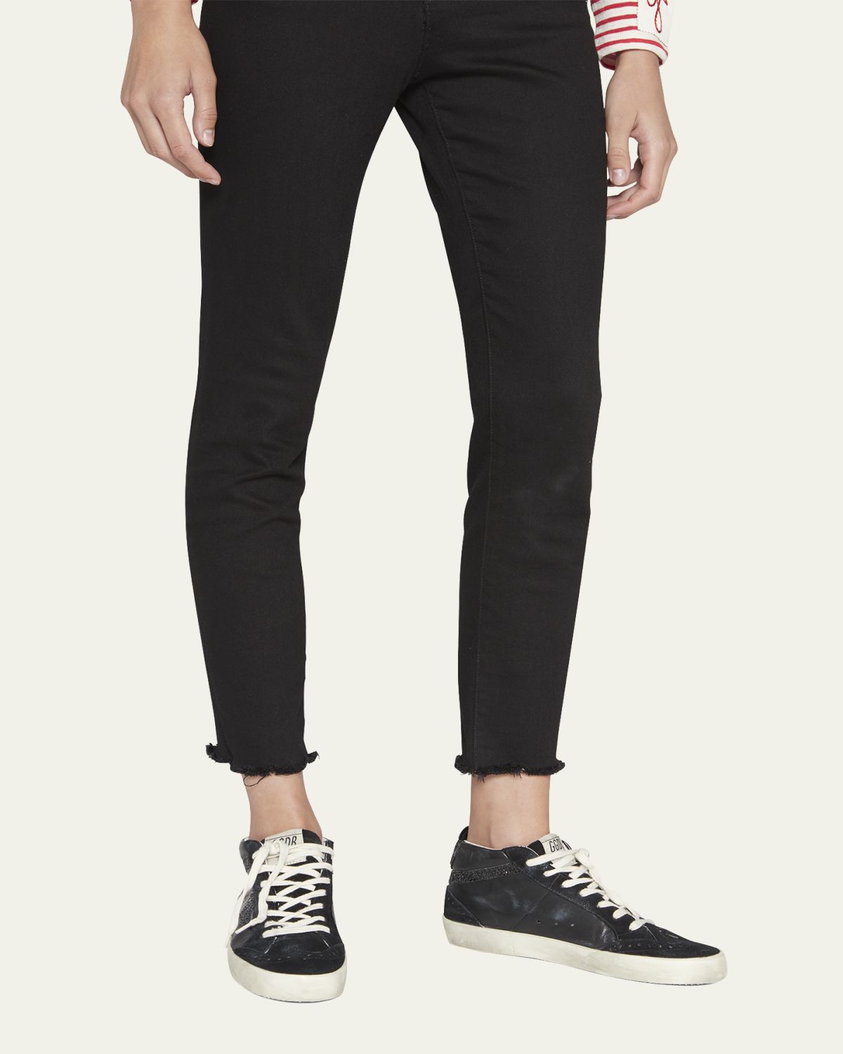 Golden Goose Mid Star Glitter Wing-Tip Sneakers | Thumbnail 2 Golden Goose Mid Star Glitter Wing-Tip Sneakers | Thumbnail 2