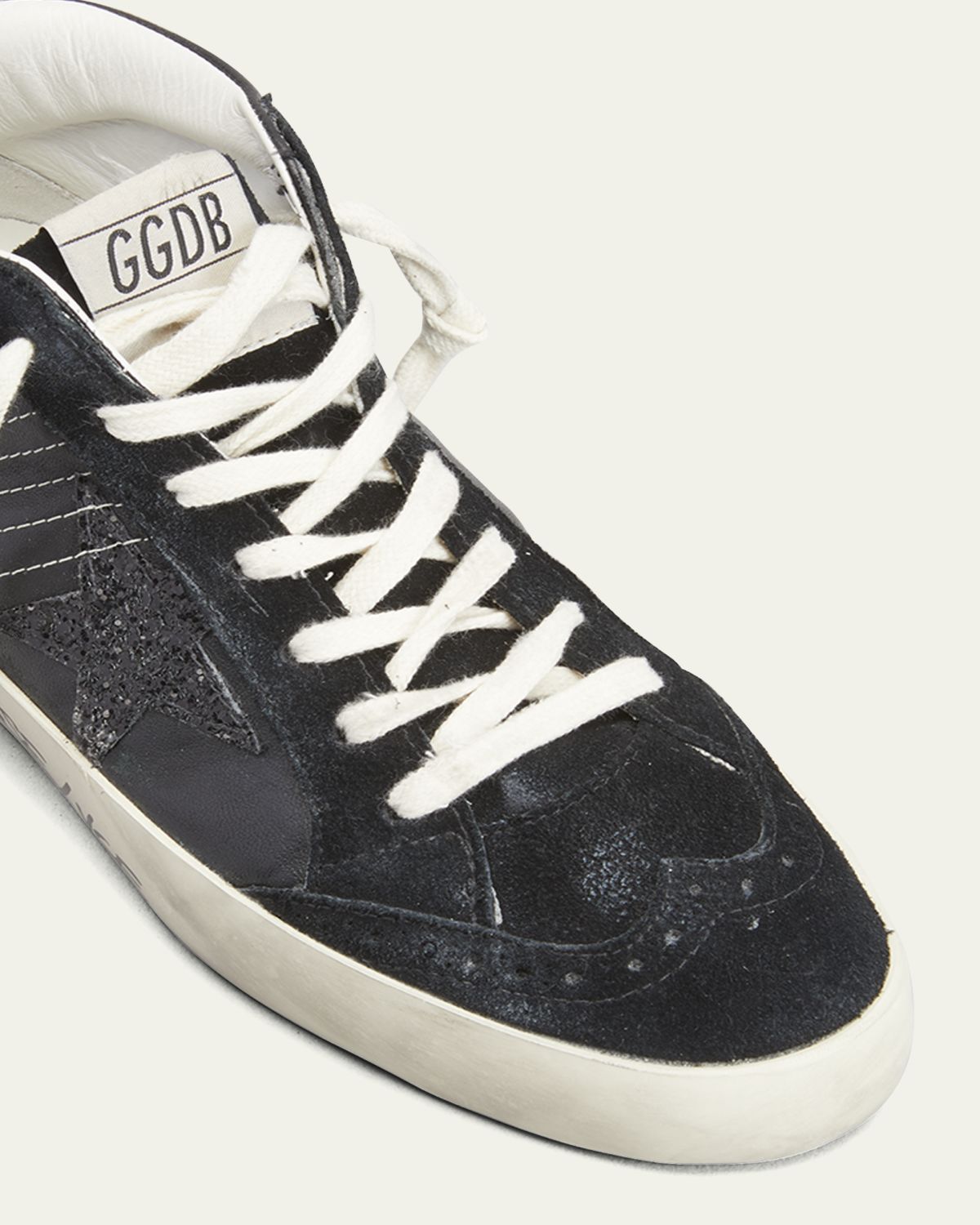 Golden Goose Mid Star Glitter Wing-Tip Sneakers | Thumbnail 5 Golden Goose Mid Star Glitter Wing-Tip Sneakers | Thumbnail 5