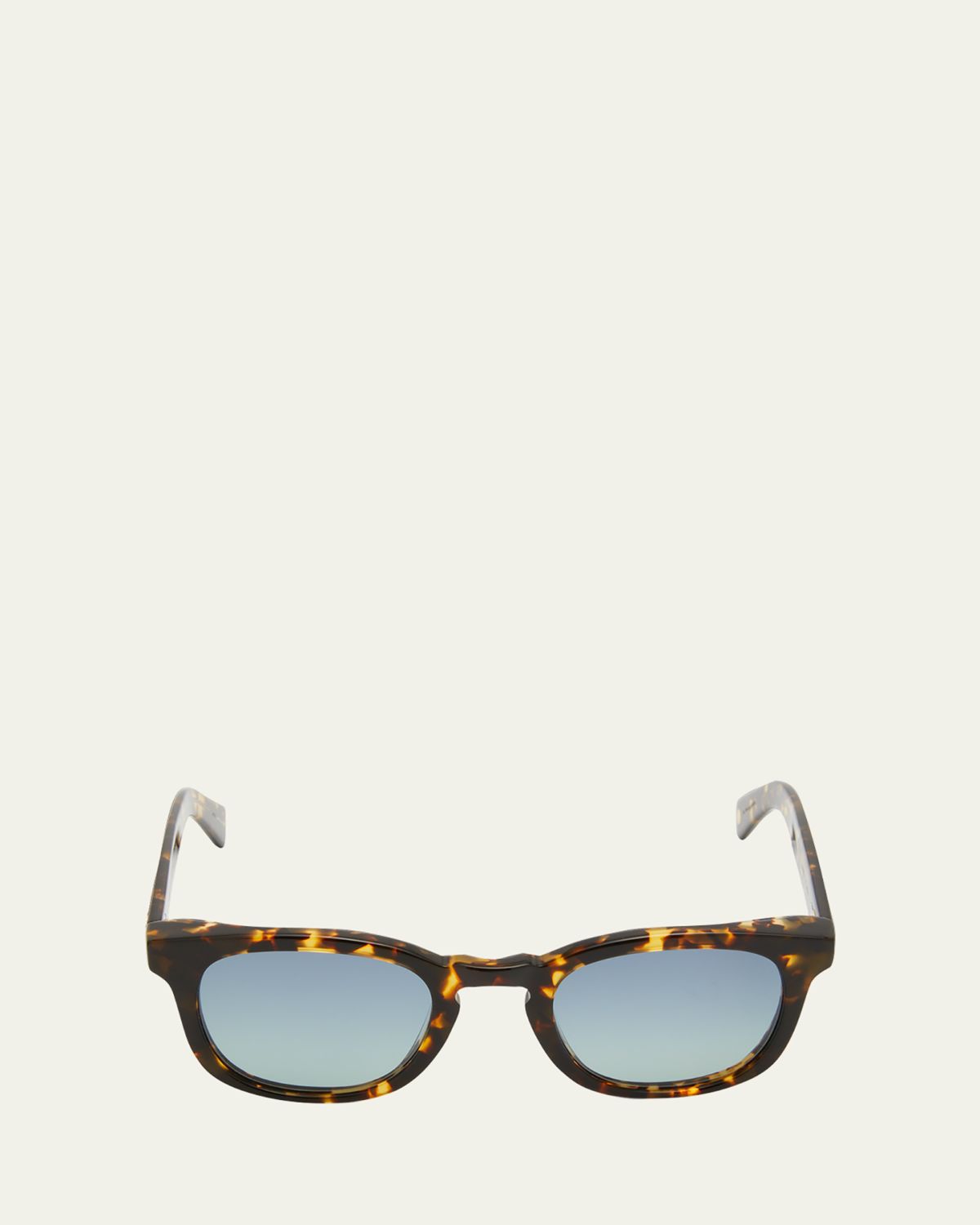 Garrett Leight Men's Kinny x Sun Keyhole Bridge Square Sunglasses