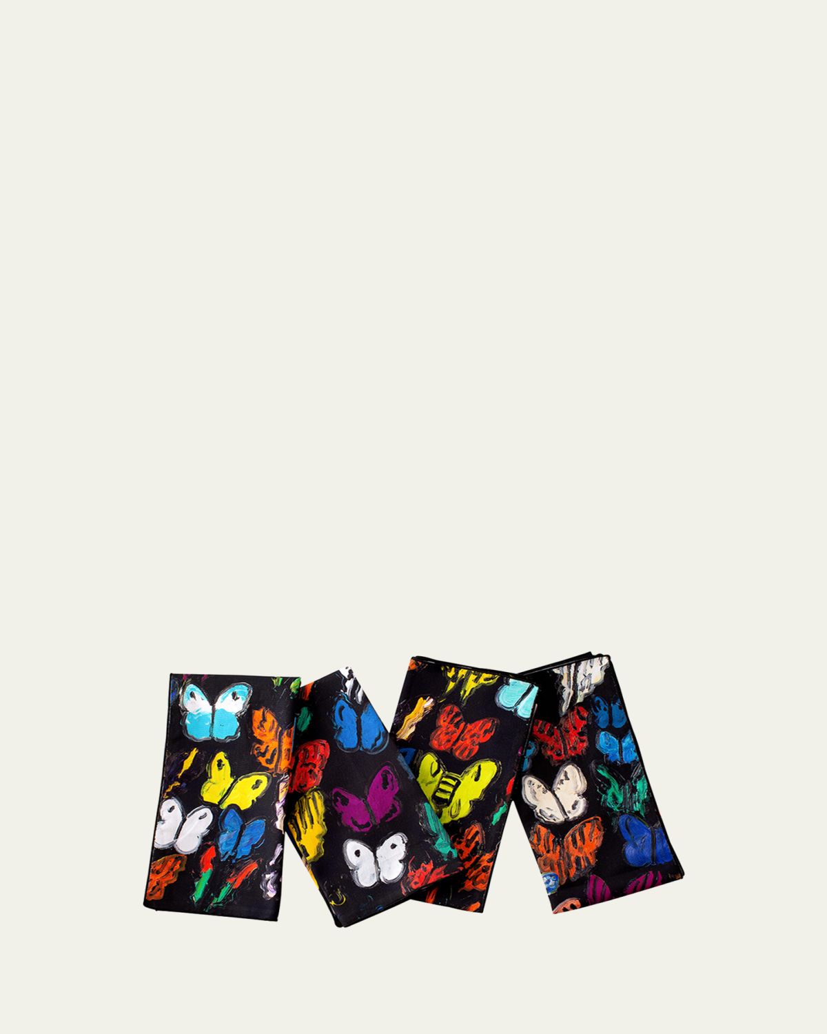 Hunt Slonem Butterflies In Flight Cotton Dinner Napkin | Thumbnail 4