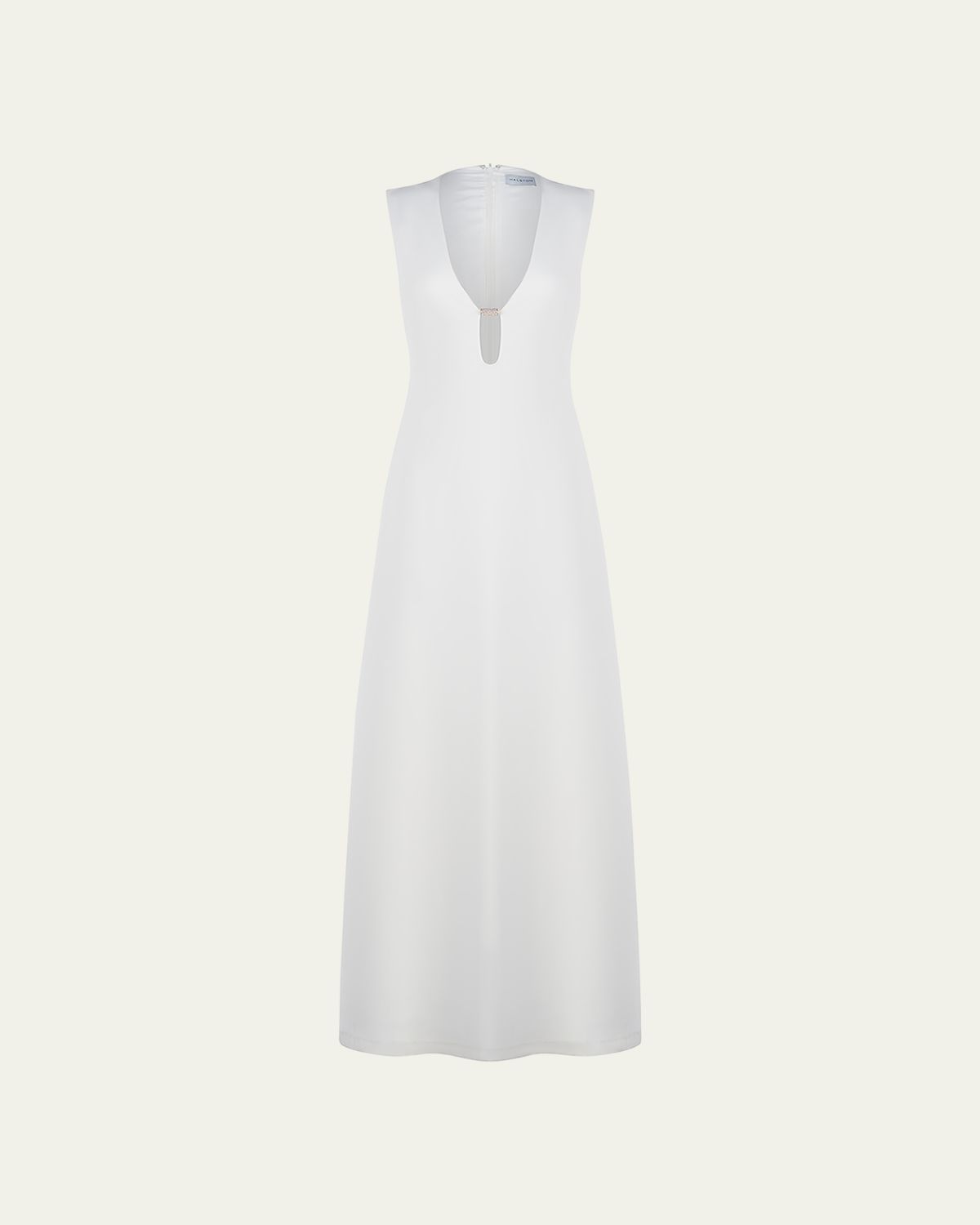 Halston Renee Sleeveless Cutout Crepe Gown | Thumbnail 6